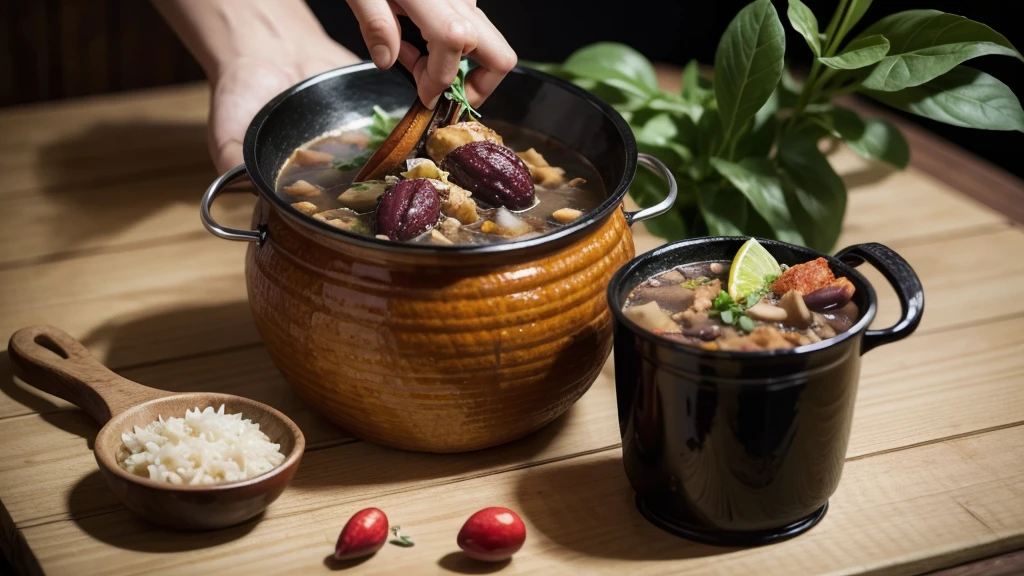 An event poster of a feijoada pot for the 27th/07