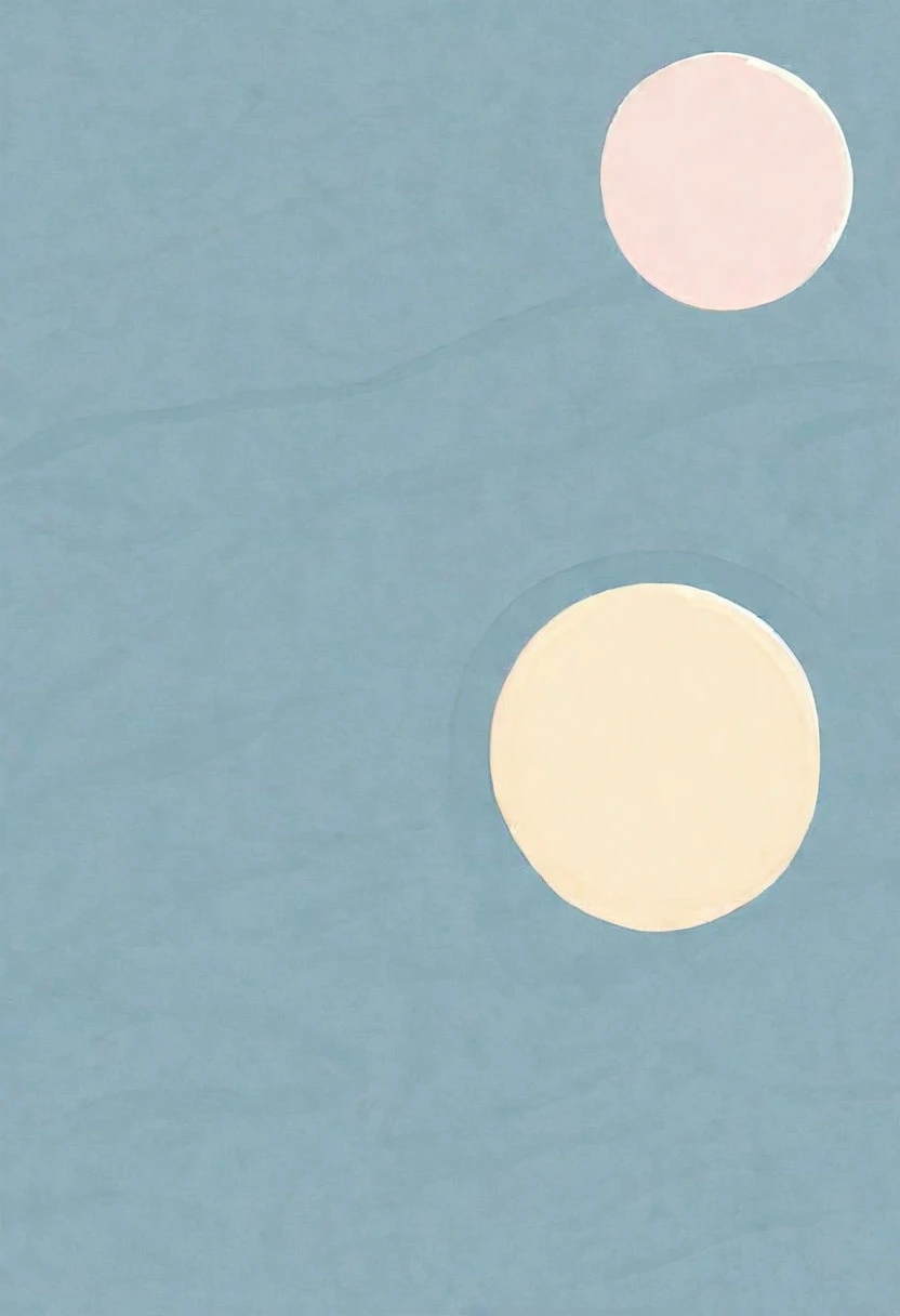 Minimalist style,Macaron color scheme,blue,Solid color background,Abstract Art,Use lines to outline a looming invisibility cloak,Full of peace,positive的情感,persist in、positive、growing up