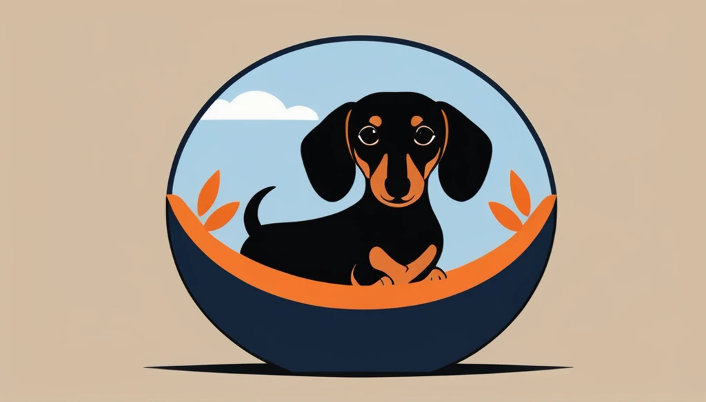 score_9, score_8_up, score_7_up, score_6_up, score_5_up, score_4_up, logo,
A logo for a dog hottel, (head portrait), ((light Black&brown dachshund' black ear:1.25), text "Y Bnma", dog on the text, under the roof , dog bowl, dog ball, dog toys around, happy dog, pastell colors (orange, dark blue, blue, brown),
LogoRedAF
the dachshund wags its tail and floats its paw
The dachshund's body has a tattoo-like pattern on it.
If you look closely, you can see the streets of Japan
bamboo leaves, bamboo bushes, and high-class flower fields
It looks like a tattoo.
Pretty cool