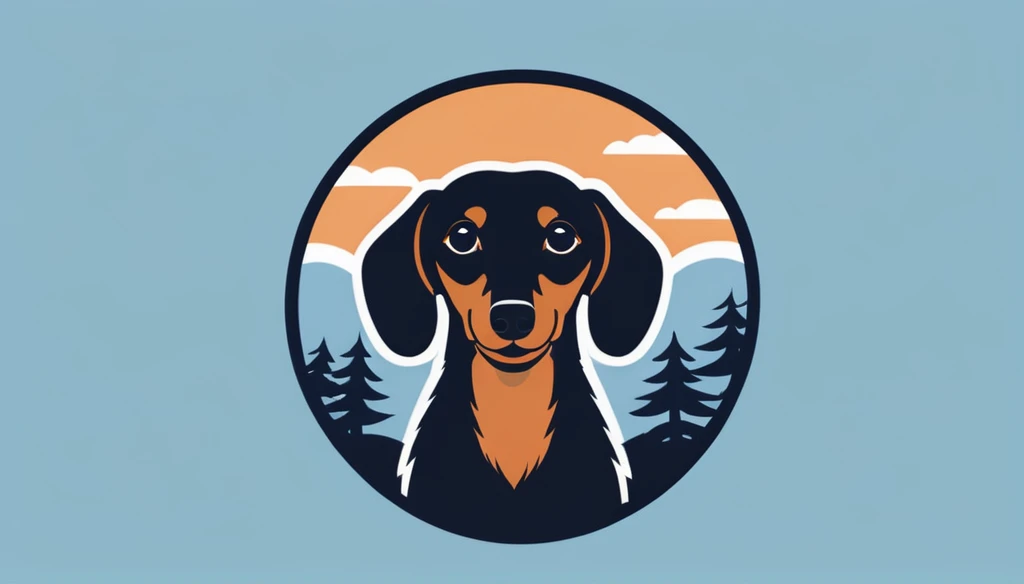 score_9, score_8_up, score_7_up, score_6_up, score_5_up, score_4_up, logo,
A logo for a dog hottel, (head portrait), ((light Black&brown dachshund' black ear:1.25), text "Y Bnma", dog on the text, under the roof , dog bowl, dog ball, dog toys around, happy dog, pastell colors (orange, dark blue, blue, brown),
LogoRedAF
the dachshund wags its tail and floats its paw
The dachshund's body has a tattoo-like pattern on it.
If you look closely, you can see the streets of Japan
bamboo leaves, bamboo bushes, and high-class flower fields
It looks like a tattoo.
Pretty cool
