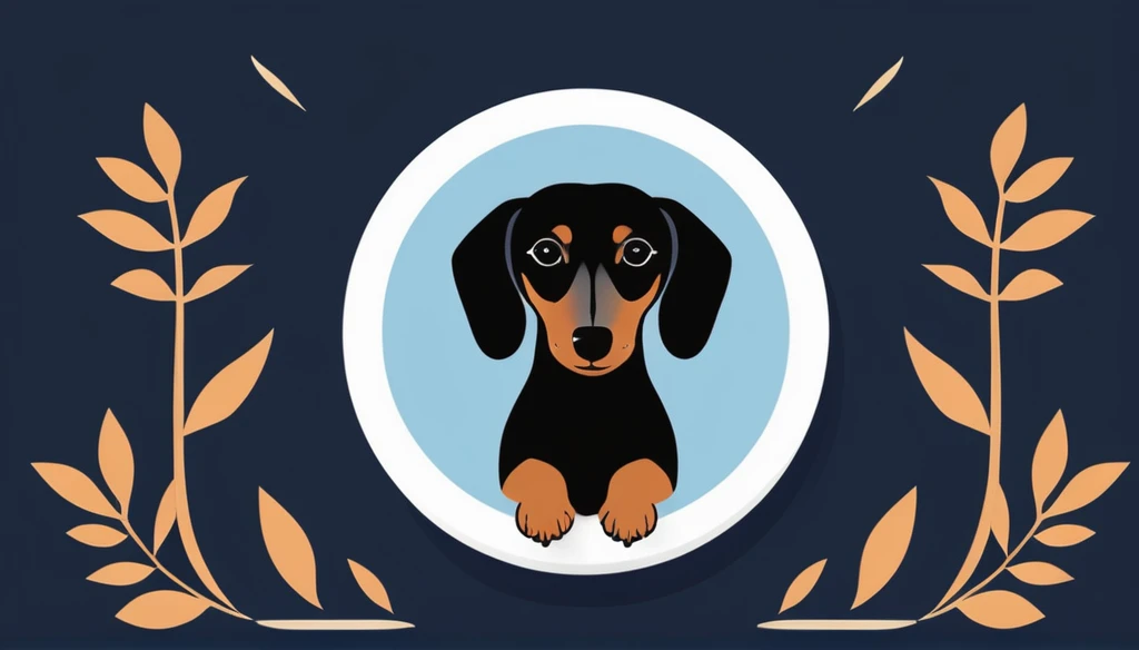 score_9, score_8_up, score_7_up, score_6_up, score_5_up, score_4_up, logo,
A logo for a dog hottel, (head portrait), ((light Black&brown dachshund' black ear:1.25), text "Y Bnma", dog on the text, under the roof , dog bowl, dog ball, dog toys around, happy dog, pastell colors (orange, dark blue, blue, brown),
LogoRedAF
the dachshund wags its tail and floats its paw
The dachshund's body has a tattoo-like pattern on it.
If you look closely, you can see the streets of Japan
bamboo leaves, bamboo bushes, and high-class flower fields
It looks like a tattoo.
Pretty cool