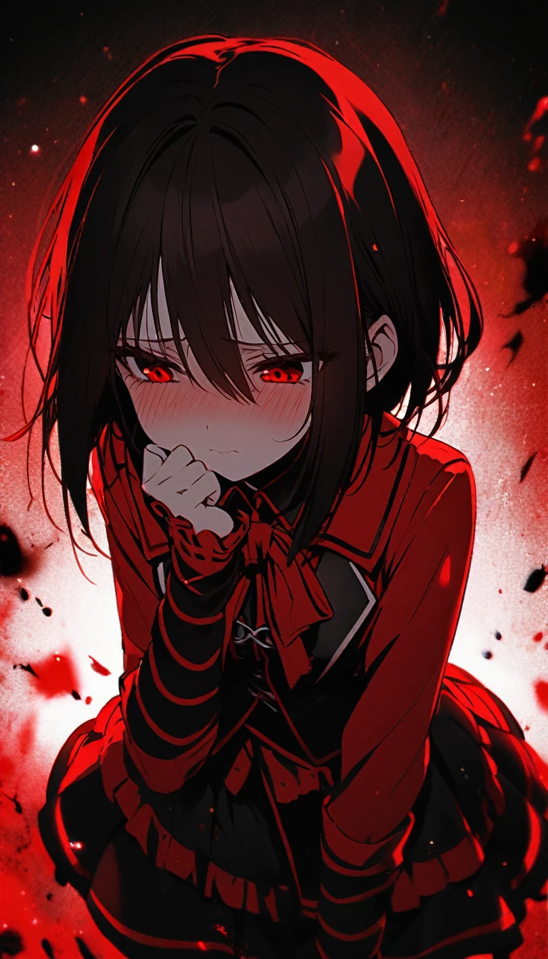 Shinomiya Kaguya from Love is war, Shy, Red Theme, Kaguya Shinomiya.