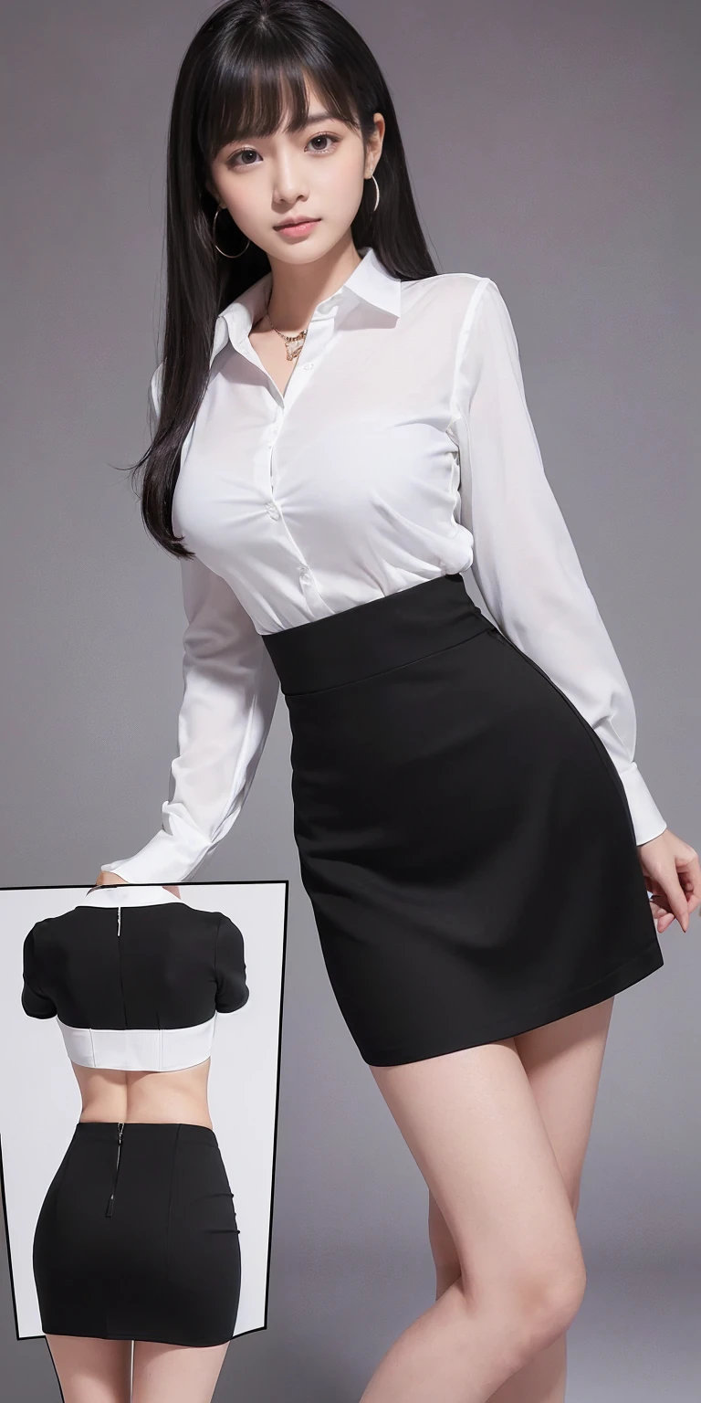 ((((photo:90.0、Perky ass、Puriketsu、Naughty ass:90.0、A simple hip-length pencil skirt:120.5、Simple micro mini pencil skirt:90.0、Not wearing a skirt:90.0、Lower buttocks:590.0、Big Breasts、Thigh:90.0、Tight ass:90.0、Big Breasts:299.5,Cleavage:590.0、Lower buttocks、The legs are bare:90.0、Legs are not wearing anything:90.0、The waist is bare:90.0、The ass is not wearing anything:90.0、Arms are not wearing anything、Alluring:2.0、Photographing one person:10.0、one composition:10.0、turn around:2.0、One girl:2.0,Thin butt:1.5、Small Ass:90.0、とてもThin legs:10.0、後turn around:1.5、Thin woman:5.0、Shooting from the side、Panty shot:1.5、Hip Up:90.0,dorsal position:100.5,Hip-length skirt:90.5、White business shirt:90.0 Upper chest:90.0.0、Cleavage:90.0、Firm breasts:90.0、長さ20cm未満の黒のペンシルマイクロmini skirt:10.5 ,hip‐length black pencil micro mini skirt )))), Black simple super short micro mini pencil skirt、extremely Short skirt、Extremely 短いmini skirt, Slim body:1.5、Slit Skirt,mini skirt, mini skirt, ペンシルmini skirt, Short skirt, Office Clothes, fine white shirt, Wearing a blouse, Business attire, short Black Skirt, Black Skirt, Black Skirt, White blouse, 短いmini skirt, Smooth white tight clothing suit、masterpiece, Highest quality, Very detailed, High resolution, High resolution,One Girl、barefoot、((((A simple and extremely short black micro mini pencil skirt))))、formal、Brown eyes、Looking at the audience、Long Hair、smile、Beautiful woman、Black Hair、Photo shoot in a photo studio、Simple Background、Thin legs、Are standing、(Beautiful legs、The body is slim)、、とてもSmall Ass、(Black heel shoes)、(Thin legs、whole body)、((((With bangs))))、(Slender body)、((((Beautiful breasts、Big Breasts、Shapely breasts))))、(One Girl)、((((white formal shirt))))、((((A simple black micro mini pencil skirt with a very short length、whole bodyショット:1.2)))))、((((office lady、))))、((((One girl,A micro mini pencil skirt that barely covers the crotch))))、((((Simple super short micro mini pencil skirt))))、(((Upper chest、Cleavage)))