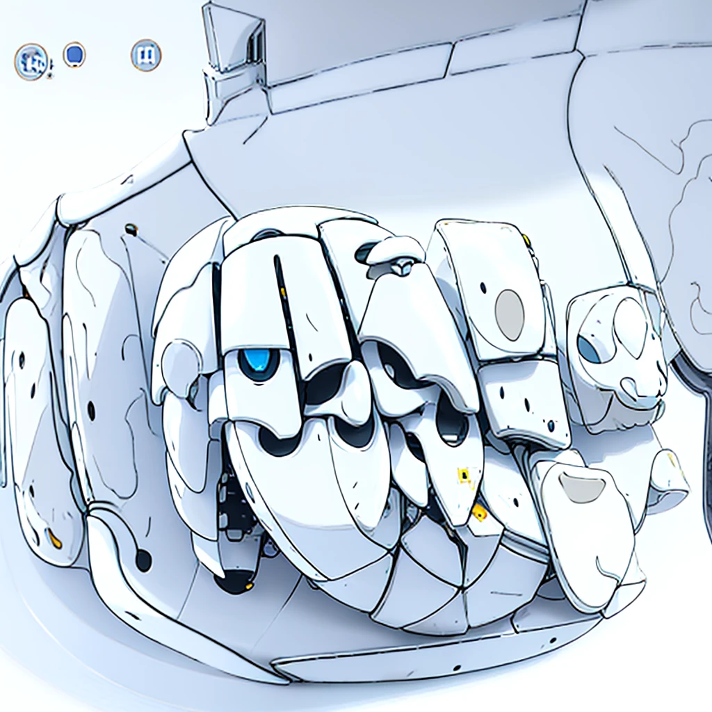 cat wearing armor suit, silver and blue body, (full body:1.5), (simple background:1.5), (white background:1.9), masterpiece, pokemon, (illustration:1.5), anime, yellow eyes, 