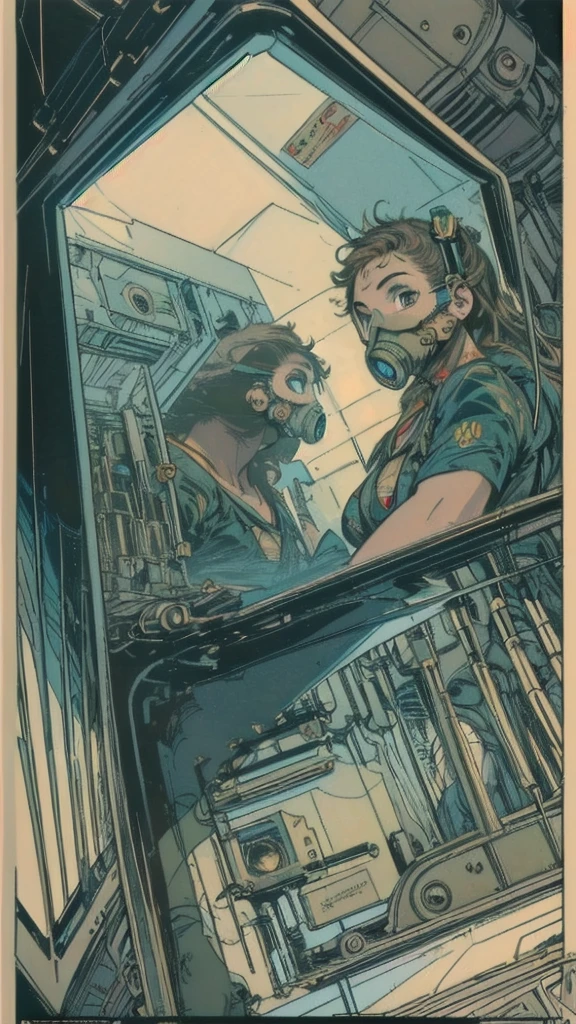 (((masterpiece, highest quality))),(((solo:1.2))),(((1girl:1.2))),(((32k wallpaper))),(very detailed, vintage science fiction),((((((geometric cinematic movie poster)))))), (bauhaus), shape,(((abstract))),(mid century modern),movie poster,(((((portfolio))))),(((((Close-up))))),(((((bust up))))),((((more various angle)))),(((ultimate highlight))),Vast landscape,((((complete. detailed face)))),(((Extremely talented))),(((most complecated machine))),(((text))),(((typography))),(((((best complicated machine))))),(((((genius mechanic))))),(((gorgeous light leak))),(((perfect detailed gasmask))),(((extreme detailed reflection lens))),