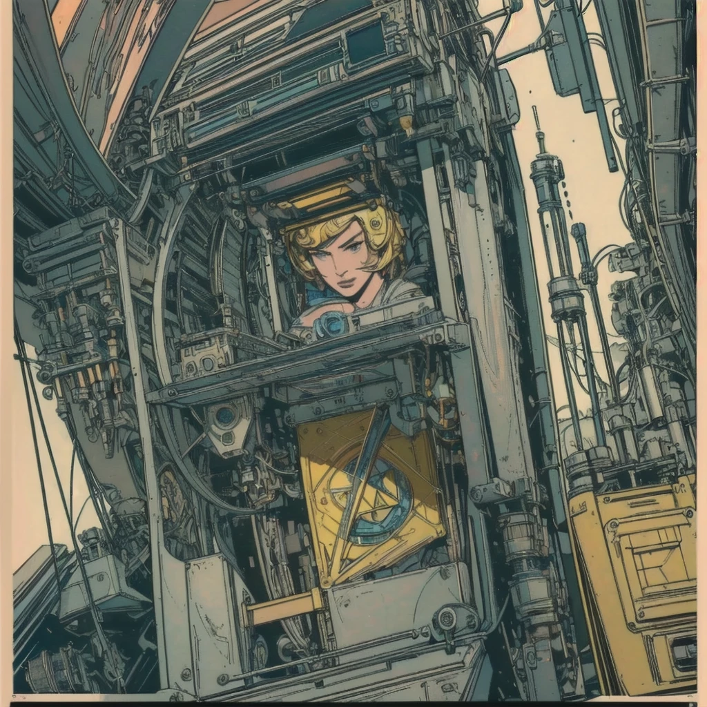 (((masterpiece, highest quality))),(((solo:1.2))),(((1girl:1.2))),(((32k wallpaper))),(very detailed, vintage science fiction),((((((geometric cinematic movie poster)))))), (bauhaus), shape,(((abstract))),(mid century modern),movie poster,(((((portfolio))))),(((((Close-up))))),(((((bust up))))),((((more various angle)))),(((ultimate highlight))),Vast landscape,((((complete. detailed face)))),(((Extremely talented))),(((most complecated machine))),(((text))),(((typography))),(((((best complicated machine))))),(((((genius mechanic))))),(((gorgeous light leak))),