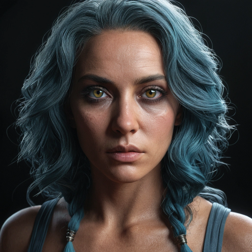 master part, absurderes,awarded photo, extremely detaild, incredible, fine-details, olhos e muka extremely detailds, por Lee Jeffries Filme Nikon D850 Stock Photography 4 Câmera Kodak Portra 400 F1.6 rich lens colors, hyper-realistic lifelike texture, dramatic lighting, engine unreal, trends in artstation cinestill 800 tungsten, nice rud_Woman, uma Woman com longos cabelos loiros e olhos azuis ,perfect rud_muka, perfect rud_cos