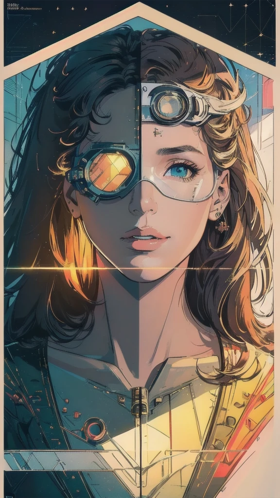(((masterpiece, highest quality))),(((solo:1.2))),(((1girl:1.2))),(((32k wallpaper))),(very detailed, vintage science fiction),((((((geometric cinematic movie poster)))))), (bauhaus), shape,(((abstract))),(mid century modern),movie poster,(((((portfolio))))),(((((Close-up))))),(((((bust up))))),((((more various angle)))),(((ultimate highlight))),Vast landscape,((((complete. detailed face)))),(((Extremely talented))),(((most complecated machine))),(((text))),(((typography))),(((((best complicated machine))))),(((((genius mechanic))))),(((gorgeous light leak))),(((Infrared Goggles,))),(((extreme reflection lens))),