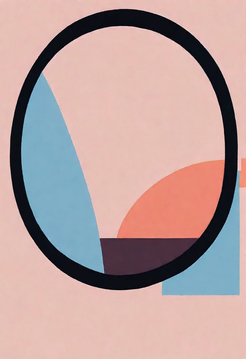 Minimalist style,Morandi color system,Solid color background,Abstract Art,A circle,Full of peace,The screen is full of support、encourage、The emotion of trust