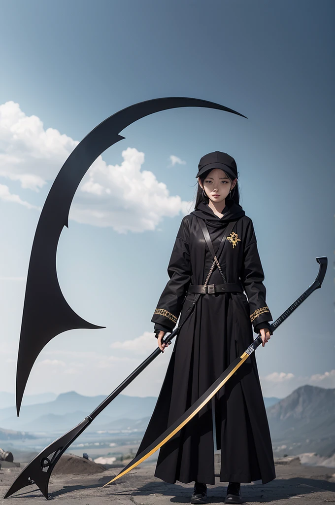 Make a drawing scythe model