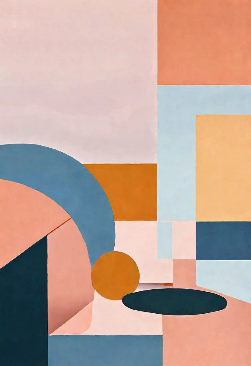 Minimalist style，Morandi color system，Solid color background，Abstract Art，Full of peace，The screen is full of support、encourage、The emotion of trust