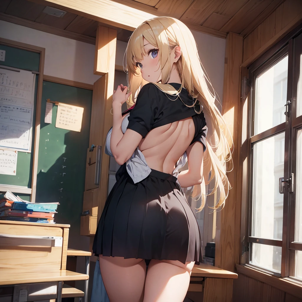 high school girl, high school girl, high school girl, masterpiece、Highest quality, high school girl, masterpiece、Highest quality、NSFW, {Large Breasts}、classroom、classroom、classroom、classroom、classroom、All Nude、All Nude、All Nude、Big Breasts、Big Breasts、Big Breasts、、Backwards、Backwards、Backwards、Beautiful back、Beautiful back、Beautiful back、Beautiful back、Beautiful back、Blonde Hair、Blonde Hair、Blonde Hair