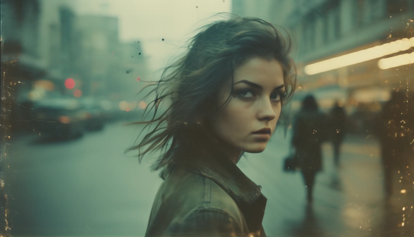 photography, portrait of contrast, a young lady, motion blur, over exposure, double exposure, while a low ISO maintains the richness of color without grain, photorealistic, Polaroid UHD --ar 9:16 --chaos 1.7 --style raw