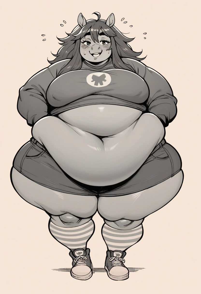 Sssbbw fat obese sssbbw gluttony hungry high school horse girl stuffing over full stomach 