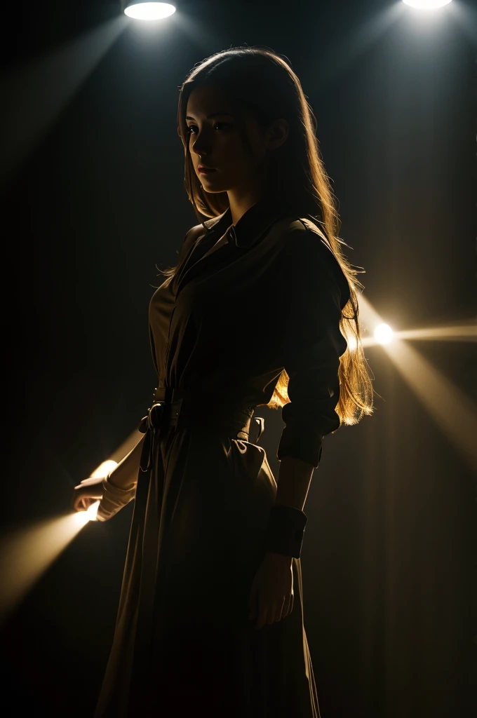 Best Quality,Masterpiece,Ultra High Resolution,(Realisticity:1.4),Original Photo,Cinematic Lighting,
1Girl,Tyndall effect,light and shadow,shadow,