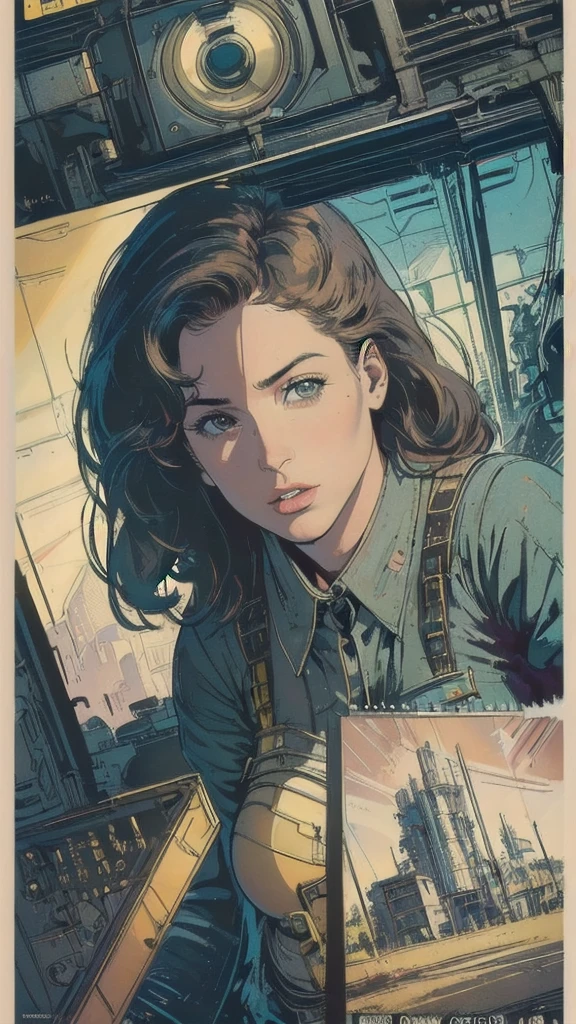 (((masterpiece, highest quality))),(((solo:1.2))),(((1girl:1.2))),(((32k wallpaper))),(very detailed, vintage science fiction),((((((geometric cinematic movie poster)))))), (bauhaus), shape,(((abstract))),(mid century modern),movie poster,(((((portfolio))))),(((((Close-up))))),(((((bust up))))),((((more various angle)))),(((ultimate highlight))),Vast landscape,((((complete. detailed face)))),(((Extremely talented))),(((most complecated machine))),(((text))),(((typography))),(((((best complicated machine))))),(((((genius mechanic))))),(((gorgeous light leak))),(((perfect detailed goggle))),