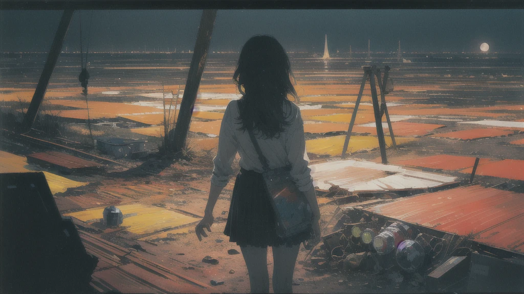 lonely night, Absurd, High resolution, Super detailed, (One girl:1.3),
Break Lomography, Analogue photography, Vibrant colors, Soft Focus, Light leakage, Dreamy atmosphere, Experimental charm, Nostalgic Charm BREAK Color Field Painting, large colored bands, abstract expressionism, Bold colors, Emotional impact, Atmospheric Depth, Minimalist Approach BREAK
, Space Exploration, Celestial Bodies, Astronomical phenomena, Scientific discoveries, otherworldly wonders