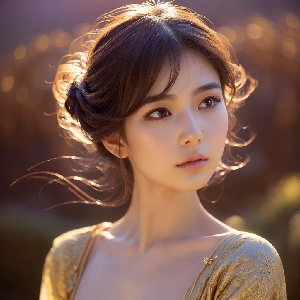 a beautiful young japanese girl, (detailed face, detailed eyes, beautiful lips, detailed nose, long eyelashes:1.2), (plump breast:1.2), (nude body:1.2), (silk clothing:1.2), (fantasy style, mythology, mystical, magical, ethereal:1.2), (highly detailed, 8k, intricate details, photorealistic, cinematic lighting:1.4), (warm color tones, soft lighting, dramatic lighting:1.2), glowing skin, flowing hair, sensual pose, fantasy landscape background