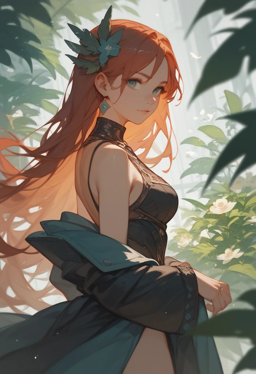 One girl, High resolution, Long Hair