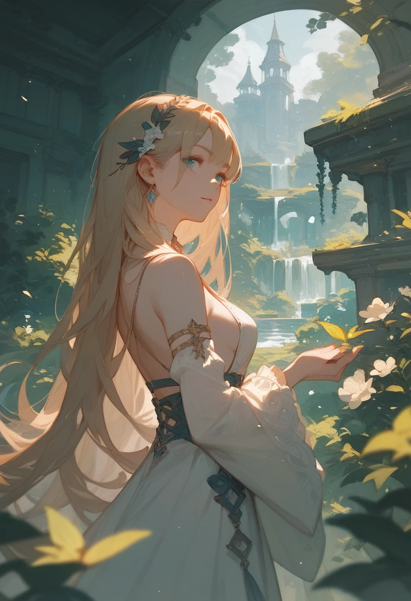 One girl, High resolution, Long Hair