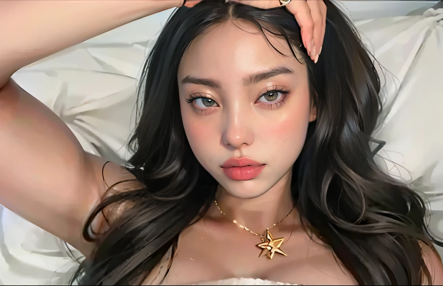 siren eyes and slanted eyes and Asian eyes