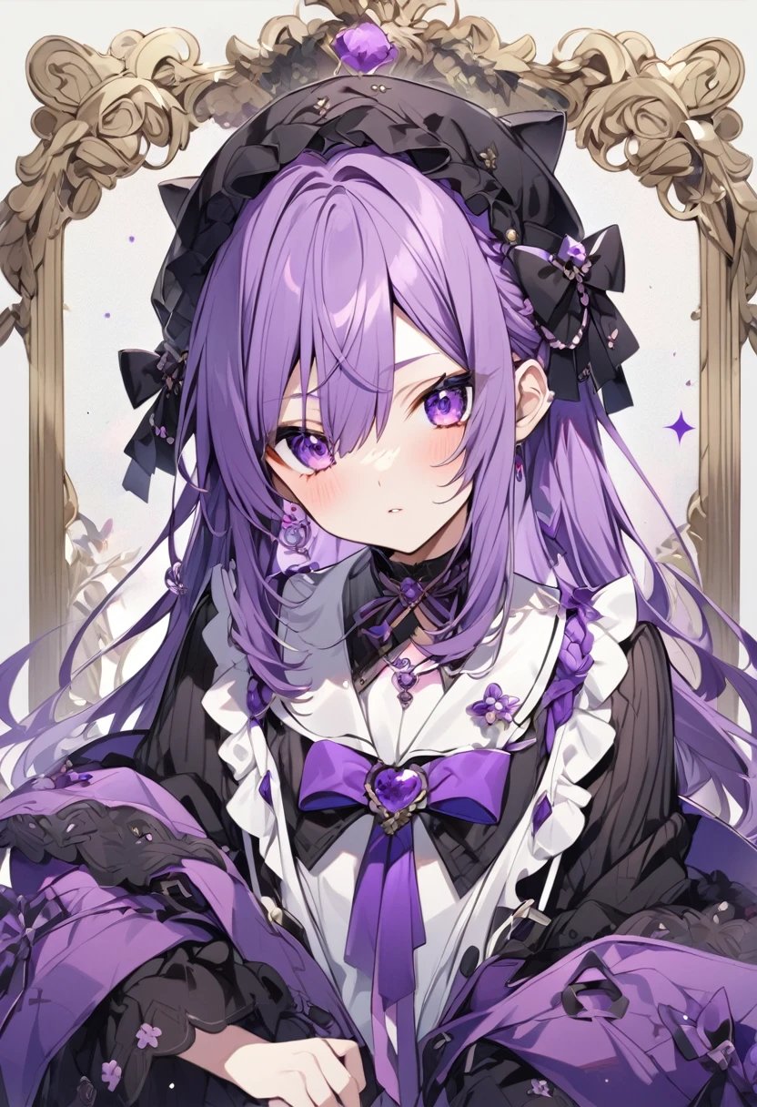Keito。Purple Eyes。Purple Hair