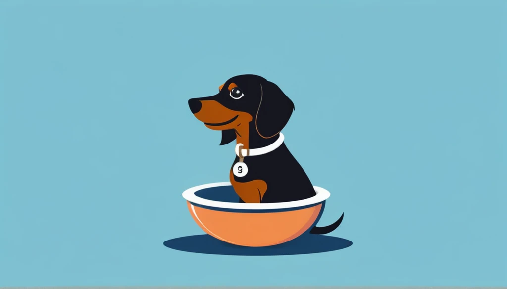 score_9, score_8_up, score_7_up, score_6_up, score_5_up, score_4_up, logo,
A logo for a dog hottel,
dachshund is jumping with his tongue out
(head portrait), ((light Black&brown dachshund' black ear:1.25), text "Y Bnma", dog on the text, under the roof , dog bowl, dog ball, dog toys around, happy dog, pastell colors (orange, dark blue, blue, brown),
LogoRedAF