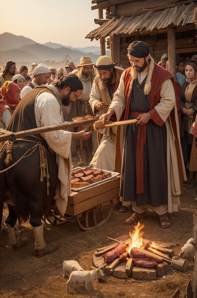  Elisha returned to his team of oxen and killed them. He used the wood from the plow to make fire and roast the meat. He distributed the meat to the people of the city, and they all ate. Then he left with Elijah, as your helper.