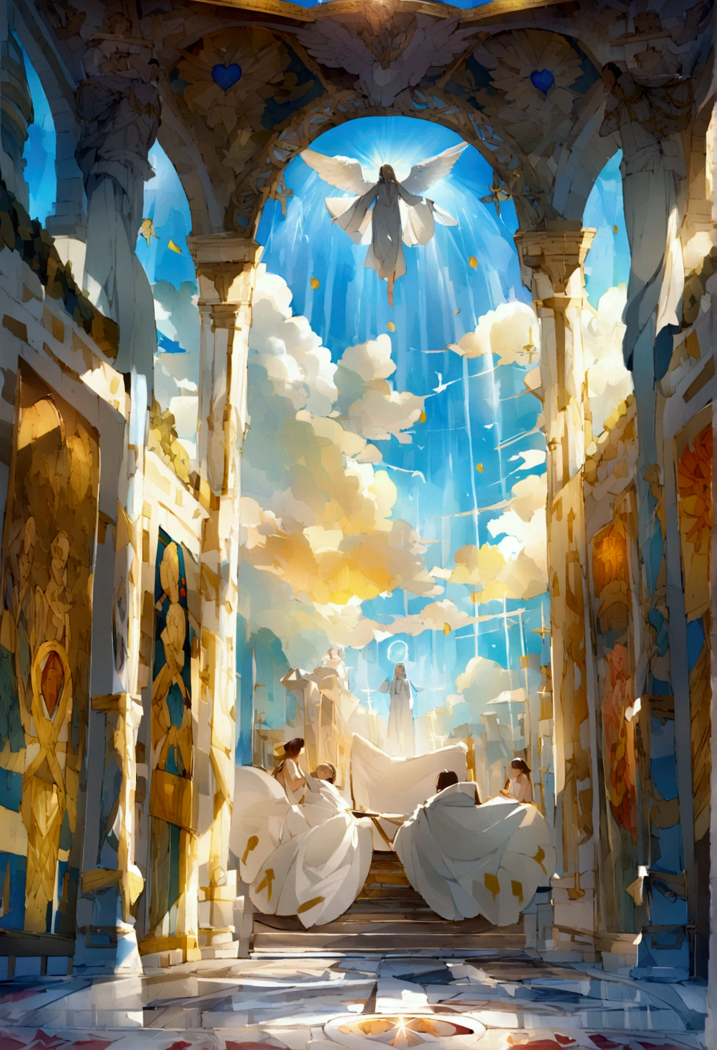 Bible、godの言葉、truth、Book、Angel、heaven、glory、The Kingdom of the Millennium、happiness、Shine、god、White robe、