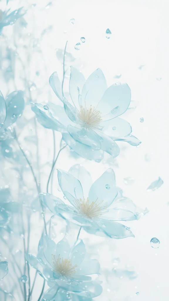 Broken glass、Rainy landscape、It rains quietly、style、Raindrops are visible、Shutter Speed 1/1000、Highest quality、masterpiece、Awareness-raising、Very delicate and beautiful、Very detailed、CG、Unite、8k wallpaper、Amazing、Exquisite detail、masterpiece、Highest quality、Official Art、Very detailed CG Unity 8K 壁紙、
A soft and gentle light blue gradation、SHARP、The edges are out of focus。