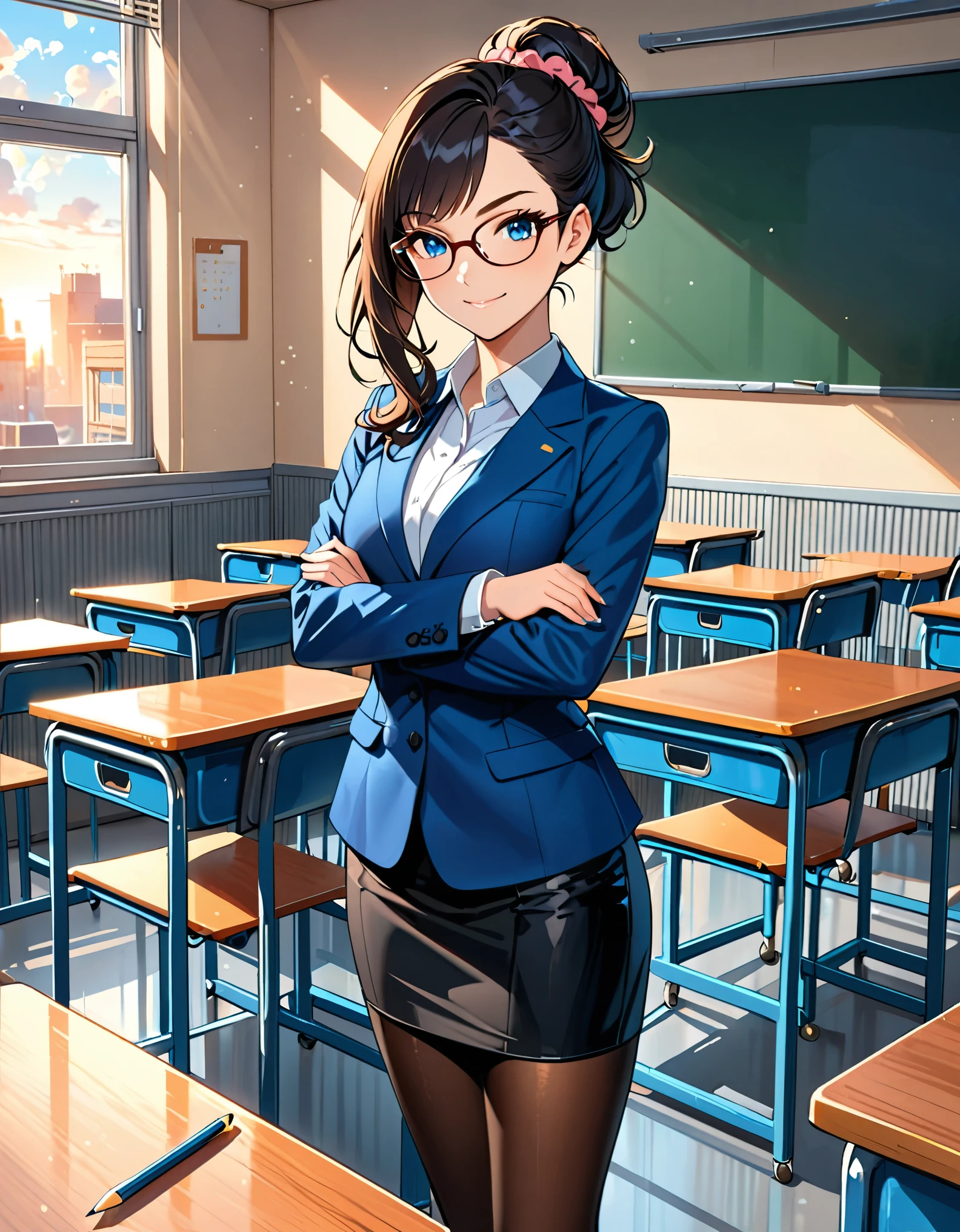 blue suit jacket
