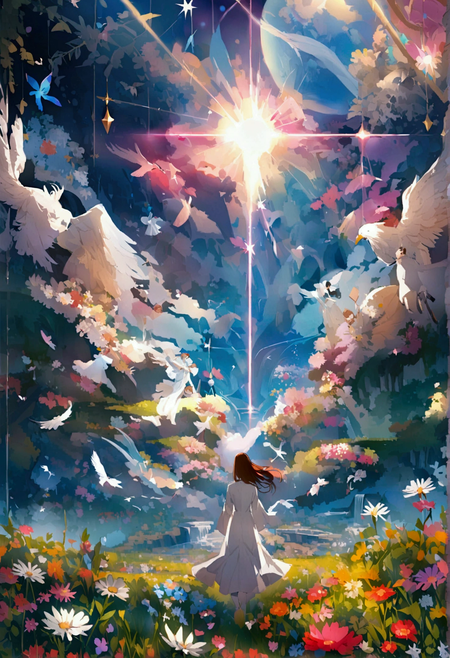 Bible、godの言葉、truth、Book、Angel、heaven、glory、The Kingdom of the Millennium、happiness、Shine、god、White robe、