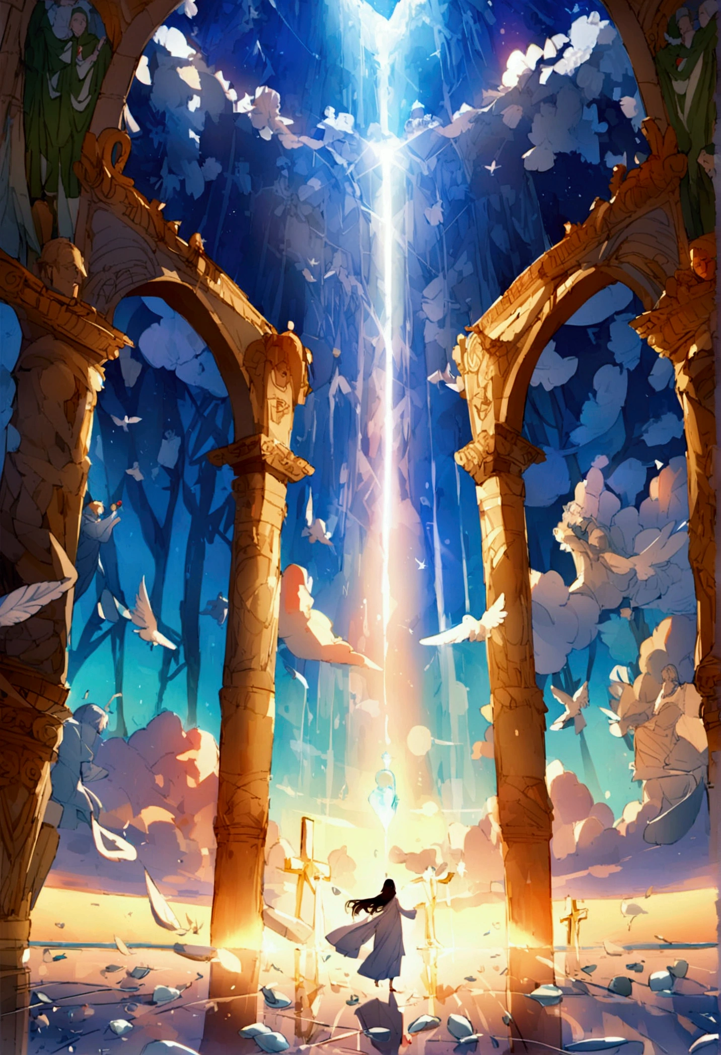 Bible、godの言葉、truth、Book、Angel、heaven、glory、The Kingdom of the Millennium、happiness、Shine、god、White robe、