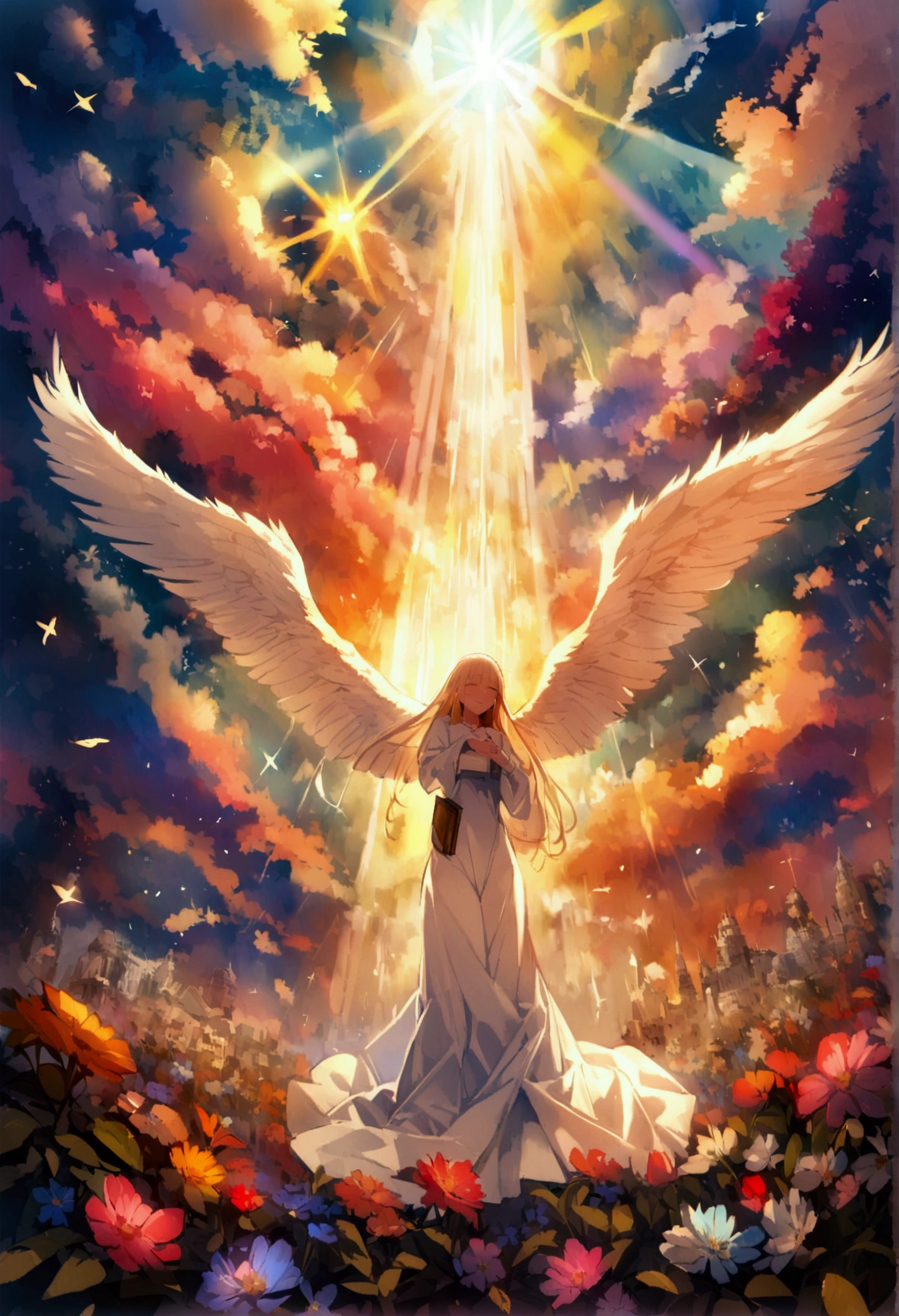 Bible、godの言葉、truth、Book、Angel、heaven、glory、The Kingdom of the Millennium、happiness、Shine、god、White robe、