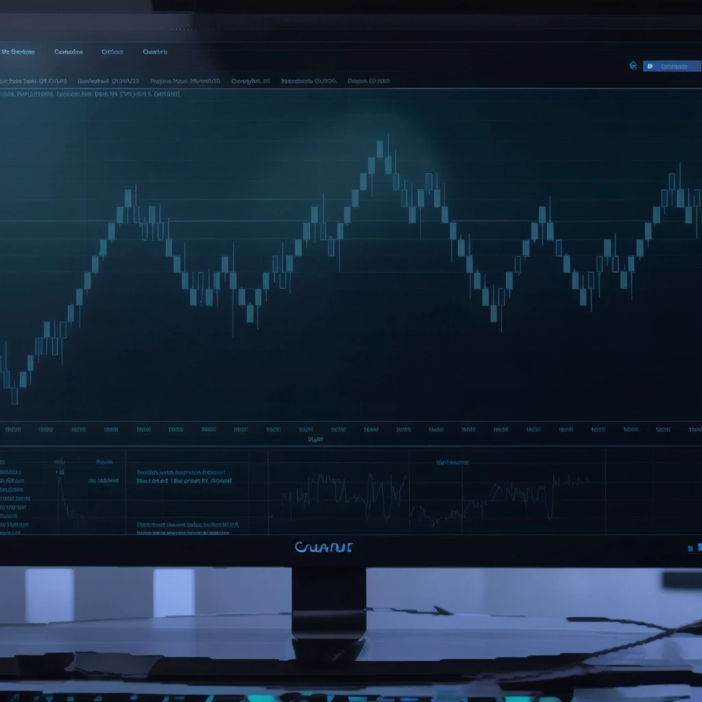 arafed monitor with a stock chart on it sitting on a desk, waveforms on top of square chart, displaying stock charts, trending on markets, cgtrader, trading, trading stocks, charts, graph signals, youtube video screenshot, traders, looking partly to the left, markets, symmetrical, 4 0 9 6, detailed scene, pc screen image, shorting