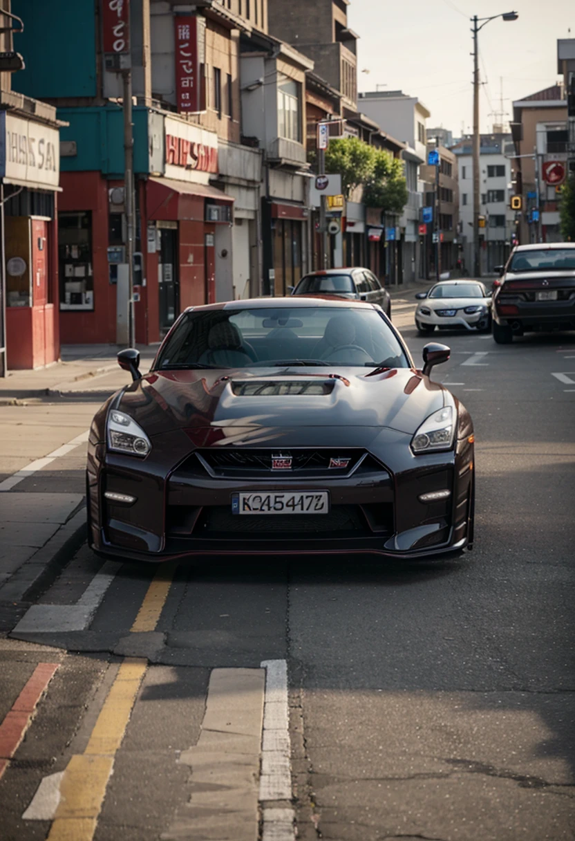 Red Nissan gtr, soo realistic 