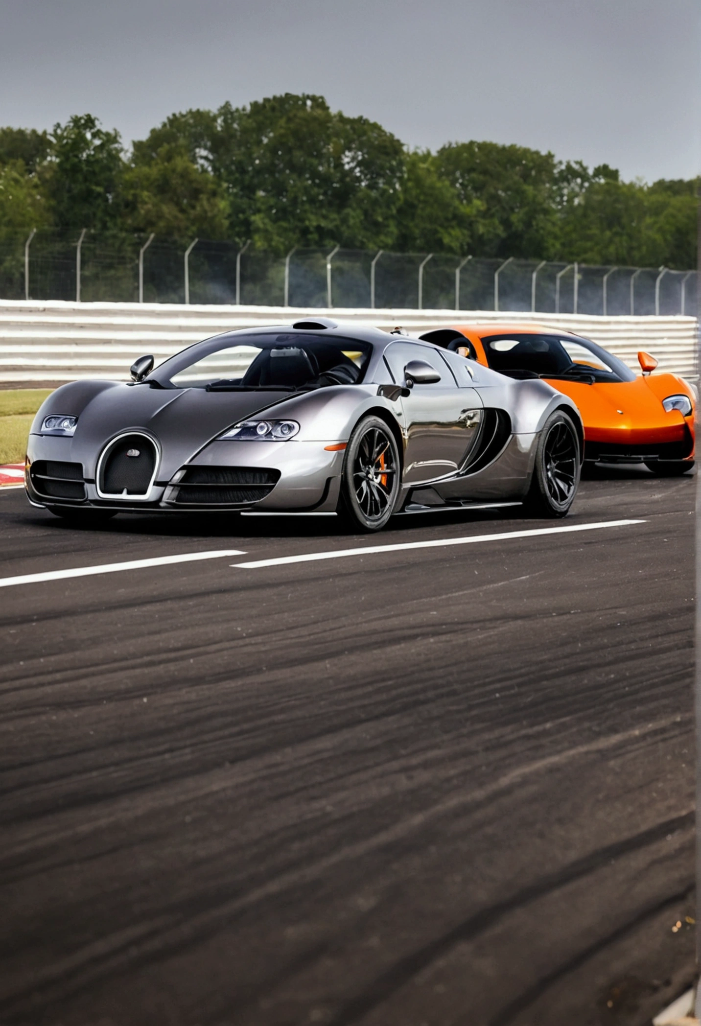 Mc laren jet Veyron drag race