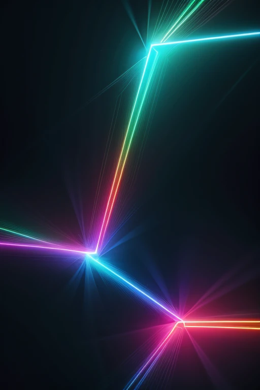 Abstract image with neon