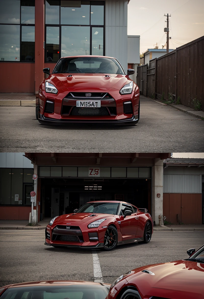 Red Nissan gtr, soo realistic 