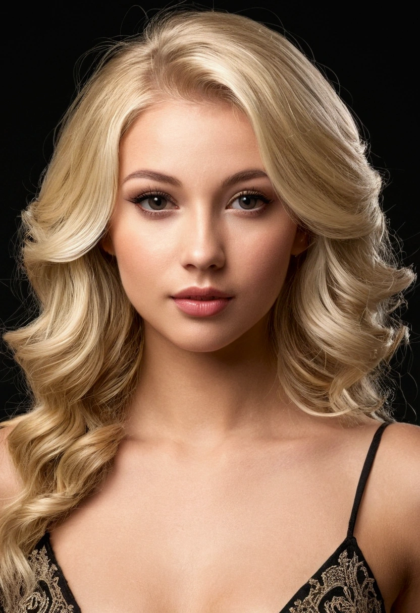 very sexy young blonde woman