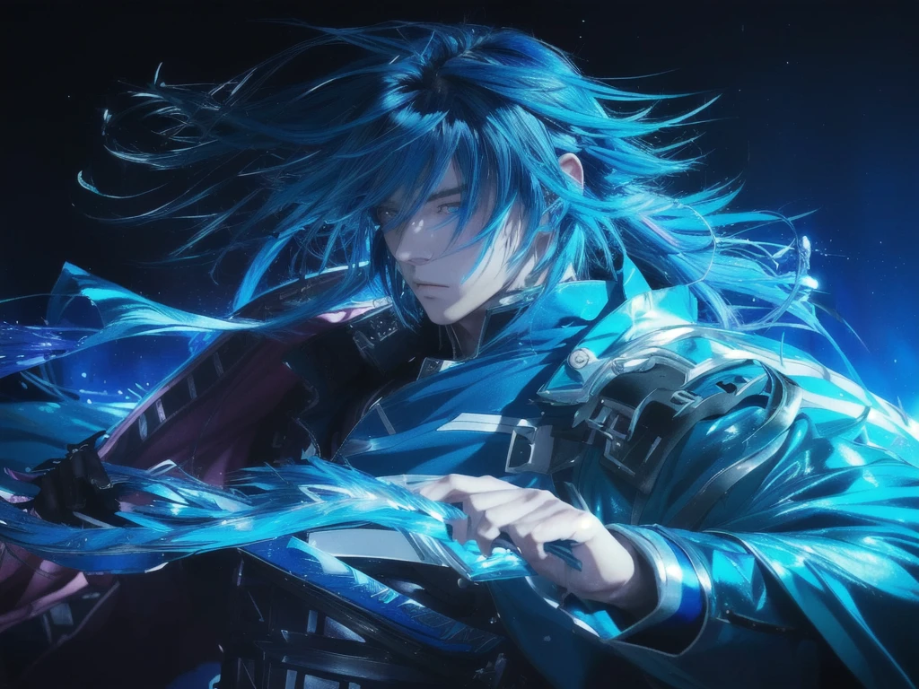 anime, anime boy, blue hair, blue eyes, blue eyes, blue hair, blue eyes, blue eyes, blue hair, blue eyes, blue eyes,, badass anime 8 k, handsome guy in demon slayer art, anime style 4 k, detailed digital anime art, 4 k manga wallpaper, masamune, anime art wallpaper 8 k, anime art wallpaper 4 k