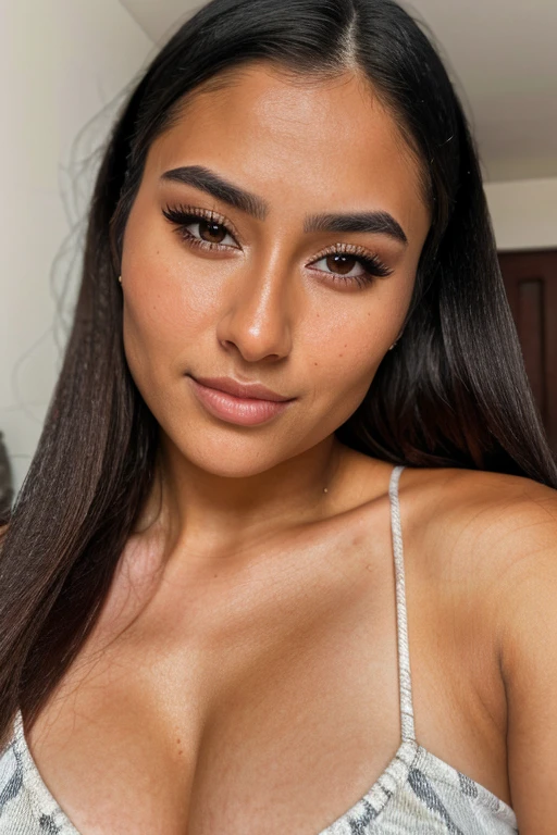 realistic detailed portrait of amaya su, 21 years old, frontal face, beautiful, brown hair, dark skin, fit, ultra-realistic, highly detailed, photorealistic, 8k, detailed eyes, sharp focus, natural lighting, warm colors, beautiful skin, perfect facial features, intricate details, seamless blending, hyper-realistic, cinematic lighting
