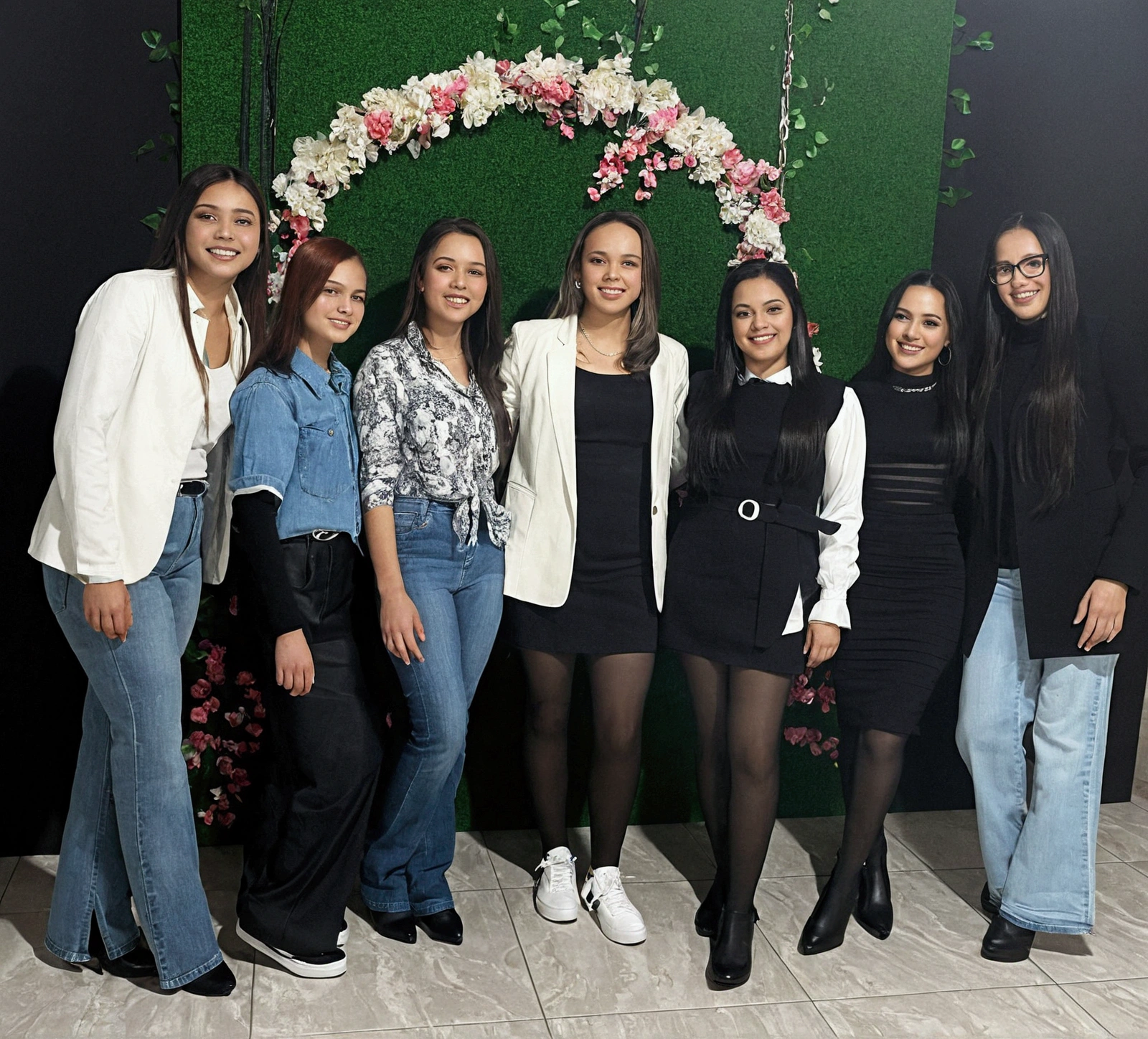 beautiful girls, in celebration of a work achievement, 3d poster