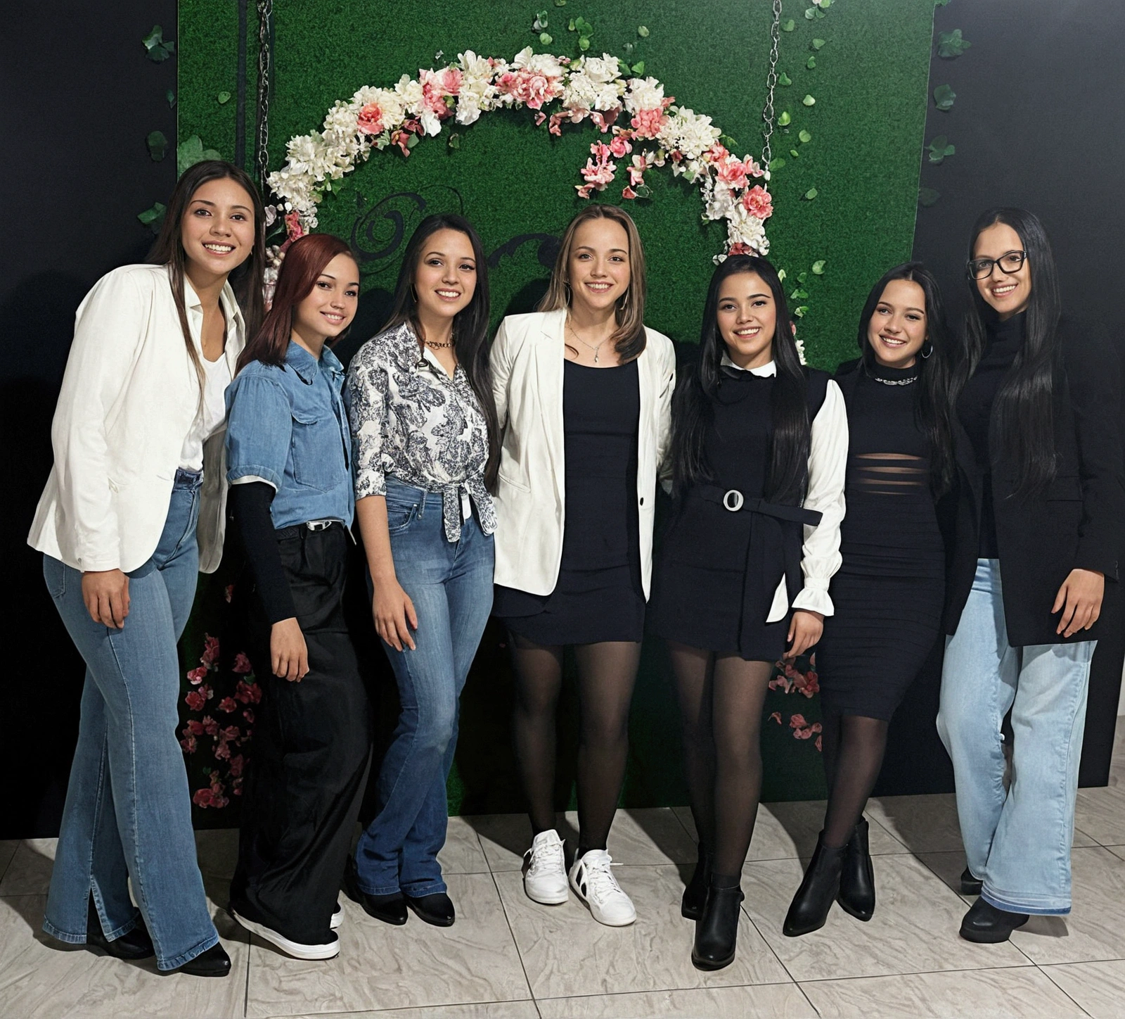beautiful girls, in celebration of a work achievement, 3d poster