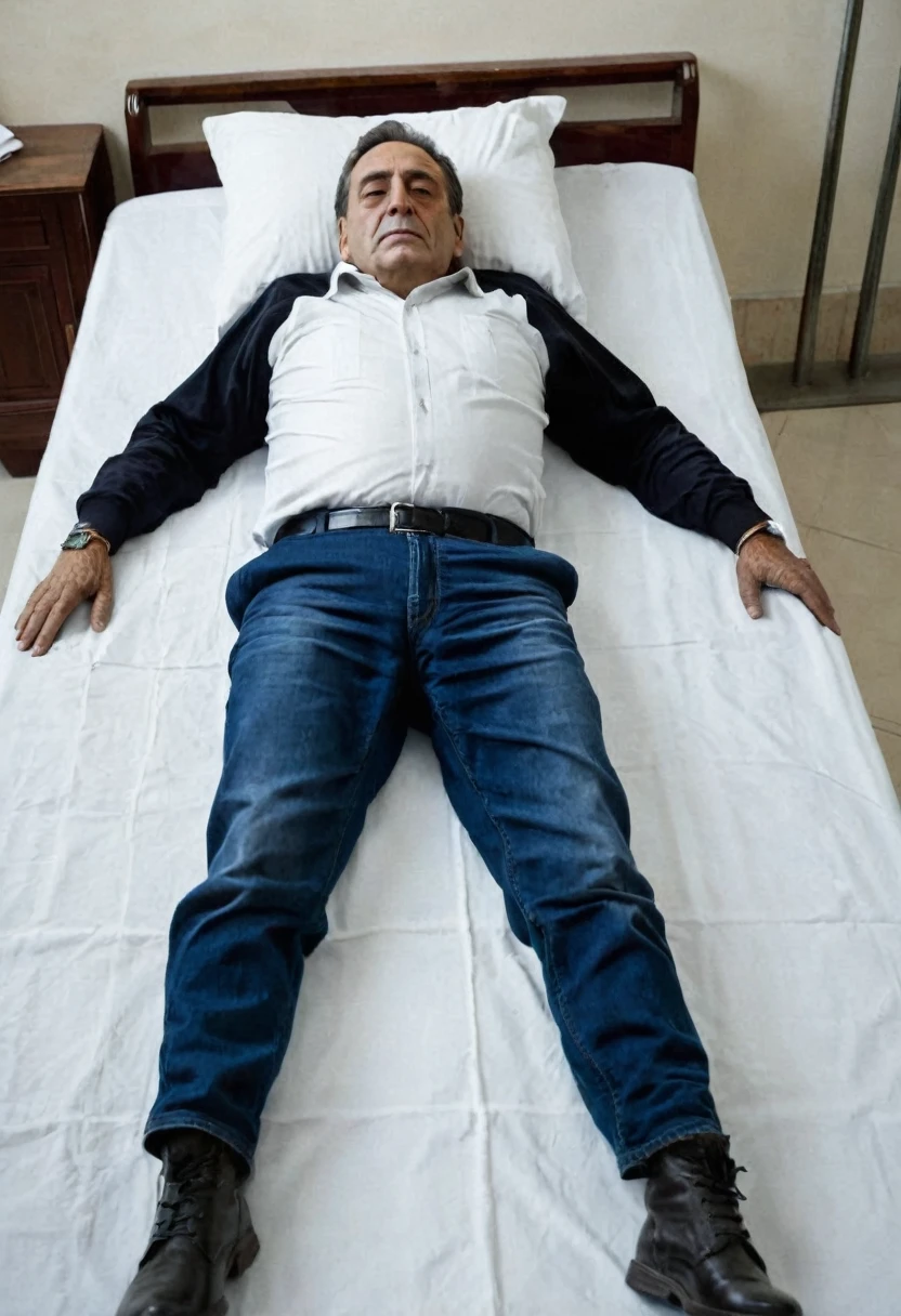 The dead body of Gerardo Sofovich in 2024 in the actual state. He's dead in 2015.