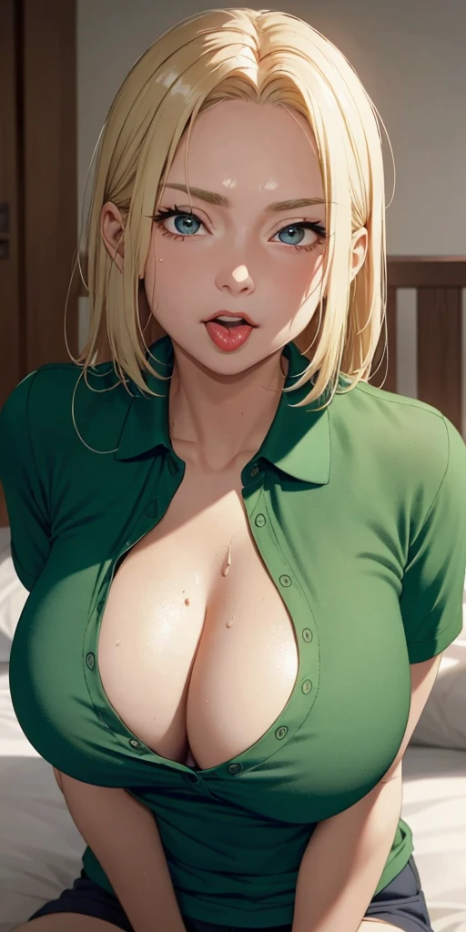 A busty anime girl naked