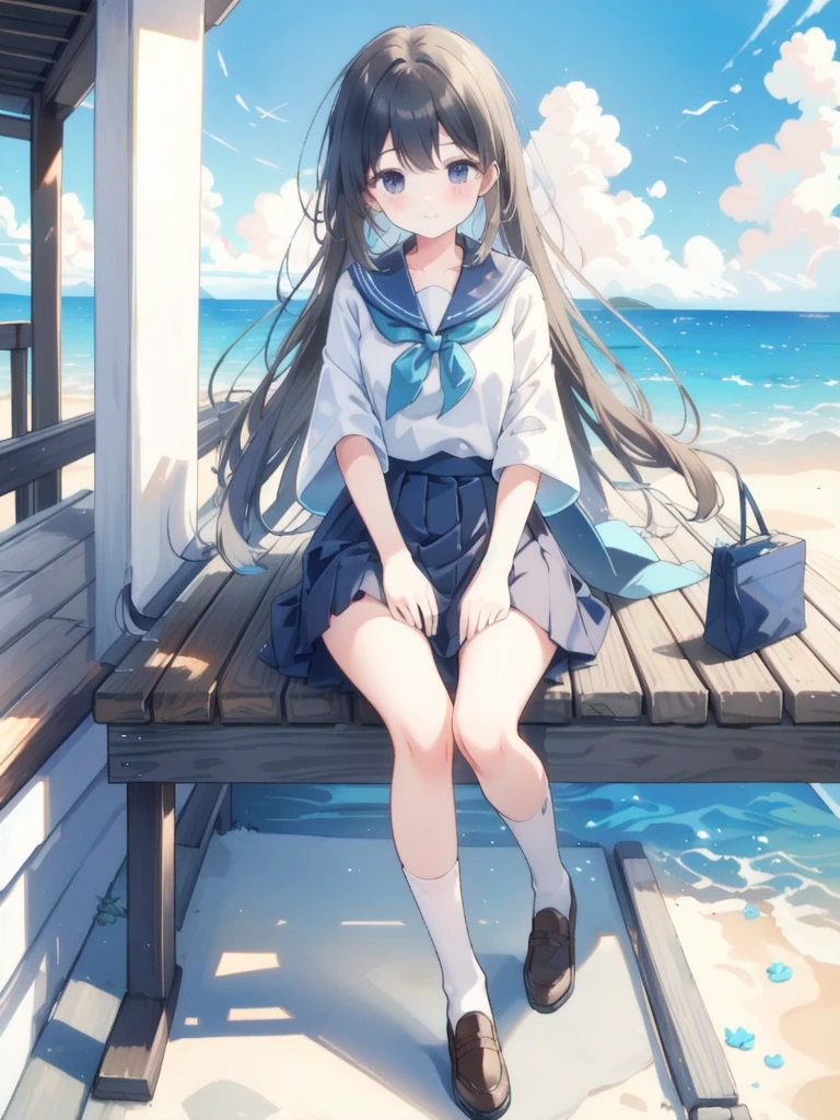 obra-prima, melhor qualidade, filme ainda, 1girl, floating into the sky, menina nuvem, nuvem, loli, Sitting, full body, legs open, panties, blue eyes,