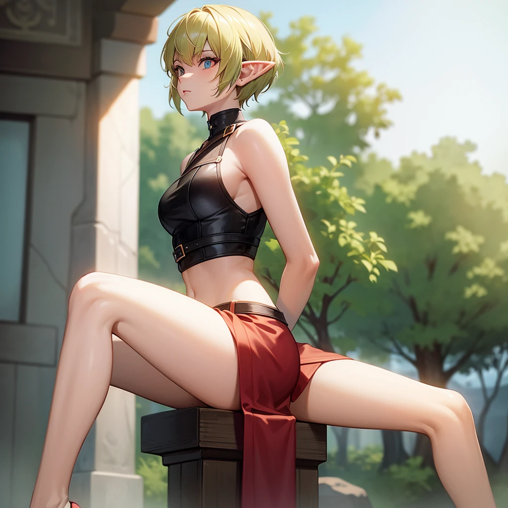 short hair tomboy warrior elf feet