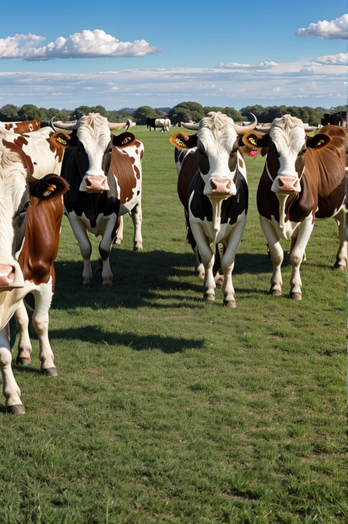 Five cows
