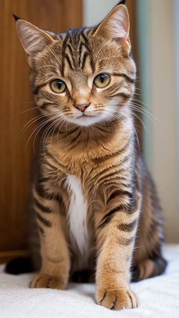 Brown tabby cat Bodhisattva